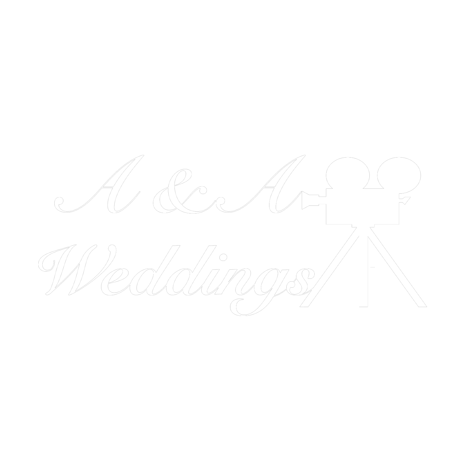 A & A Logo in white
