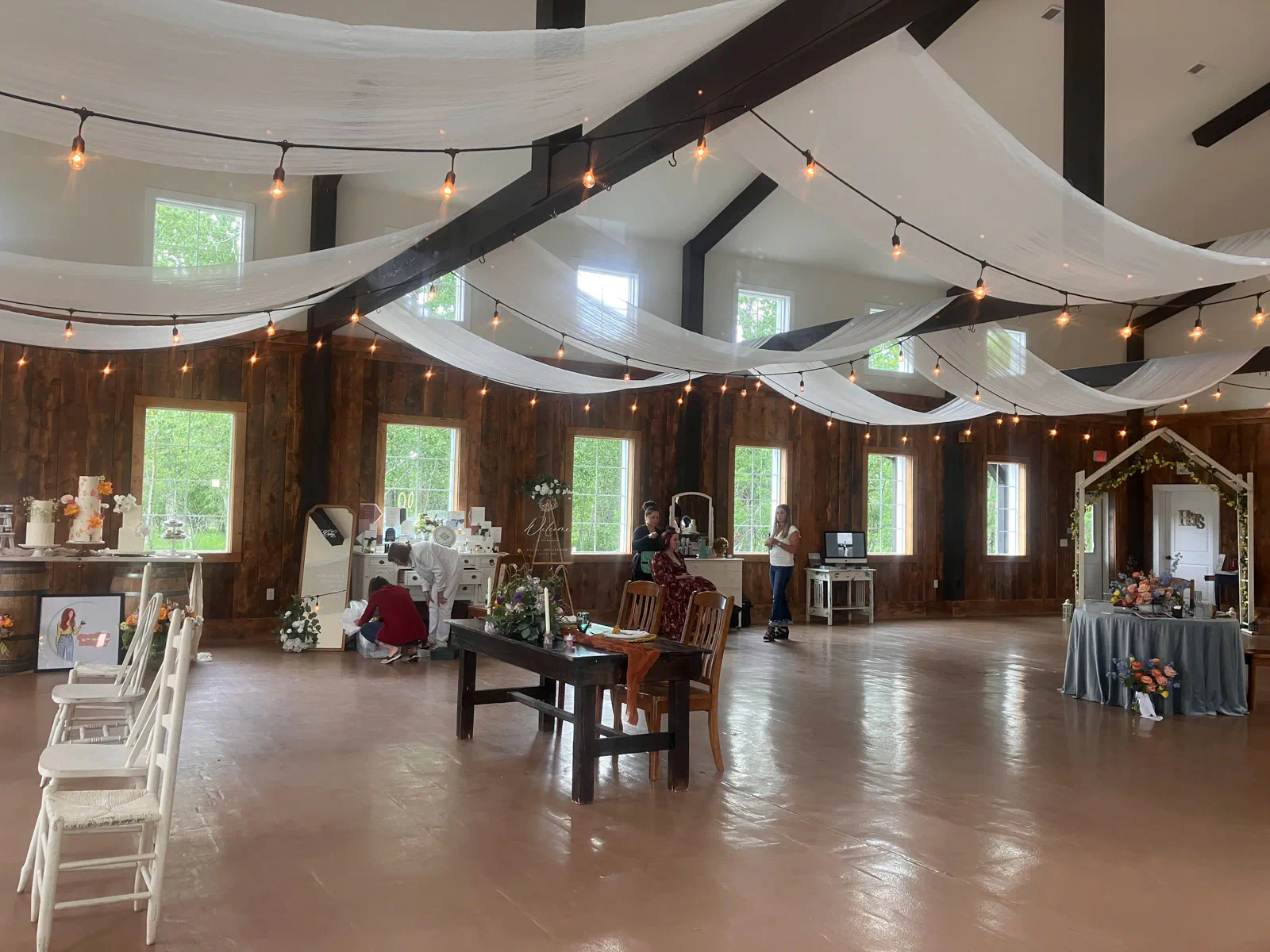Wedding reception barn, Montana Wildflower in Red Lodge, Montana