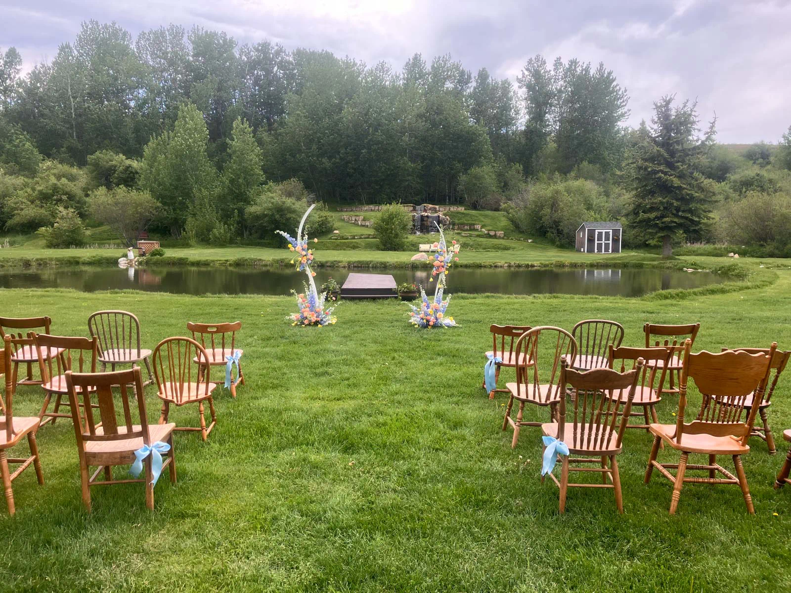 Wedding ceremony, Montana Wildflower in Red Lodge, Montana