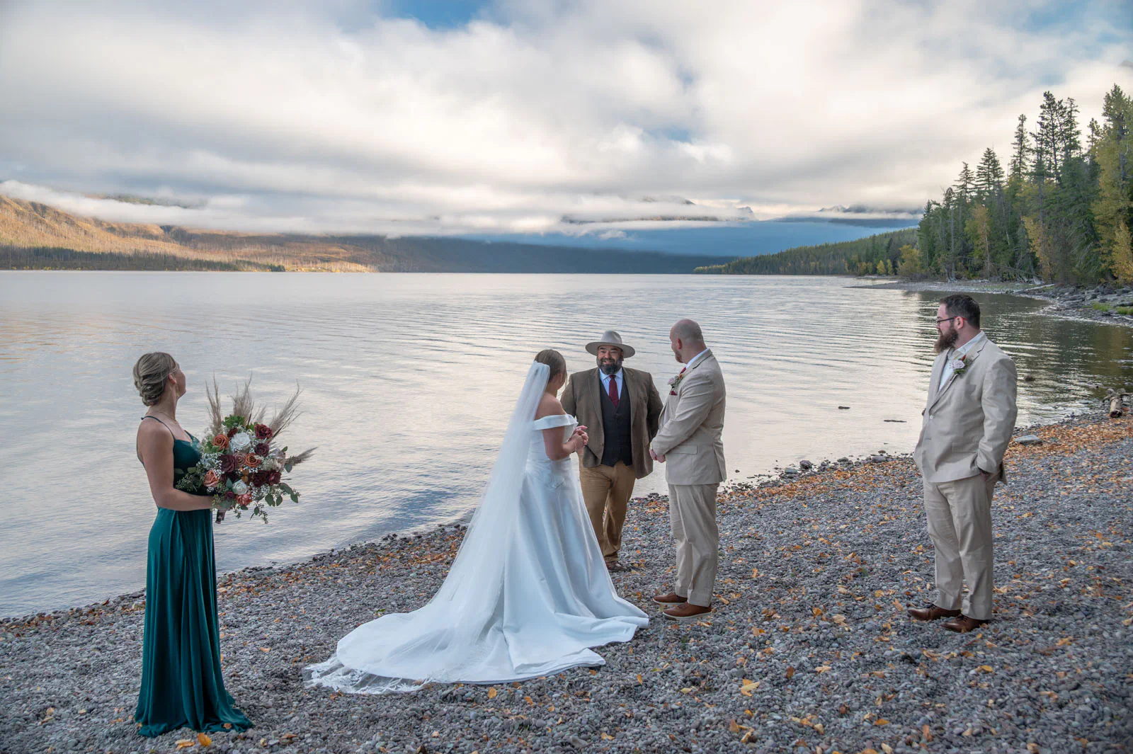 Ceremony on Lake McDonald in Glacier National Park