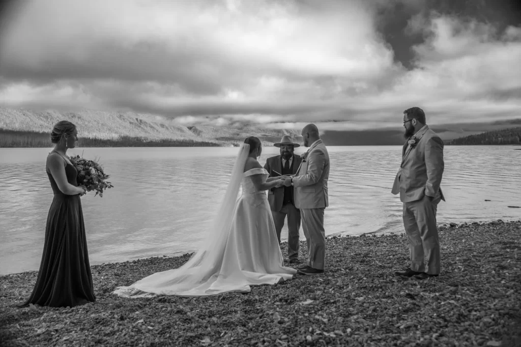 Elopement Wedding Ceremony Glacier National Park