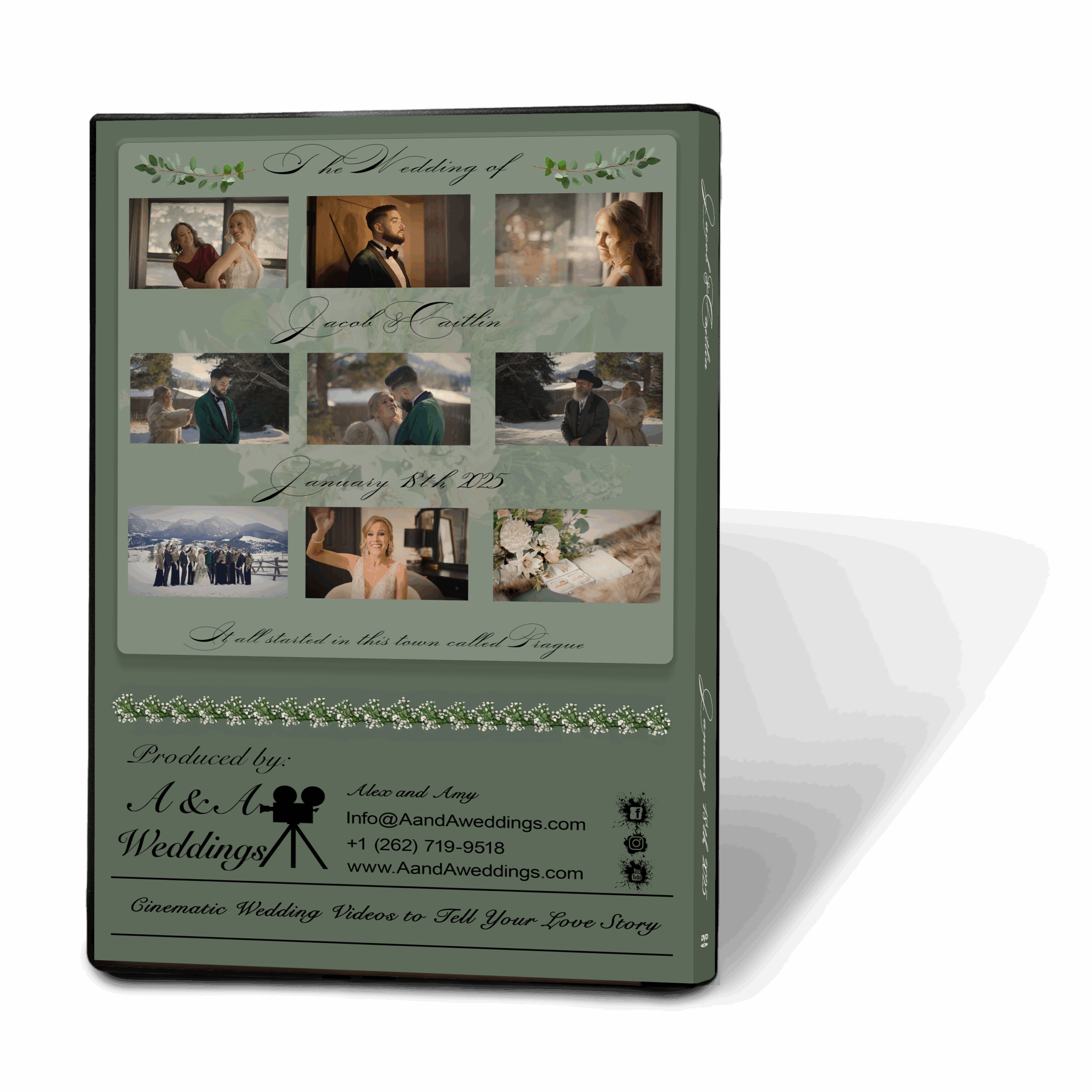 Wedding DVD back cover