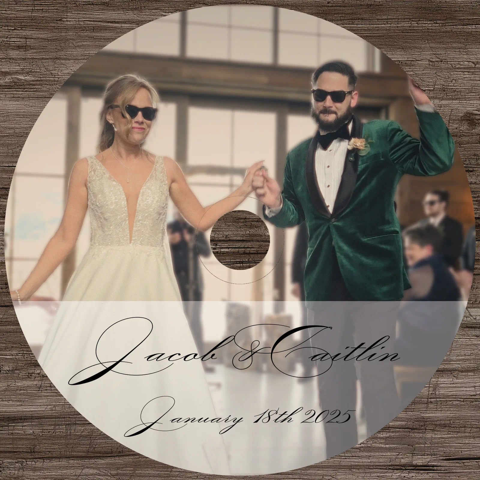 Wedding film DVD label