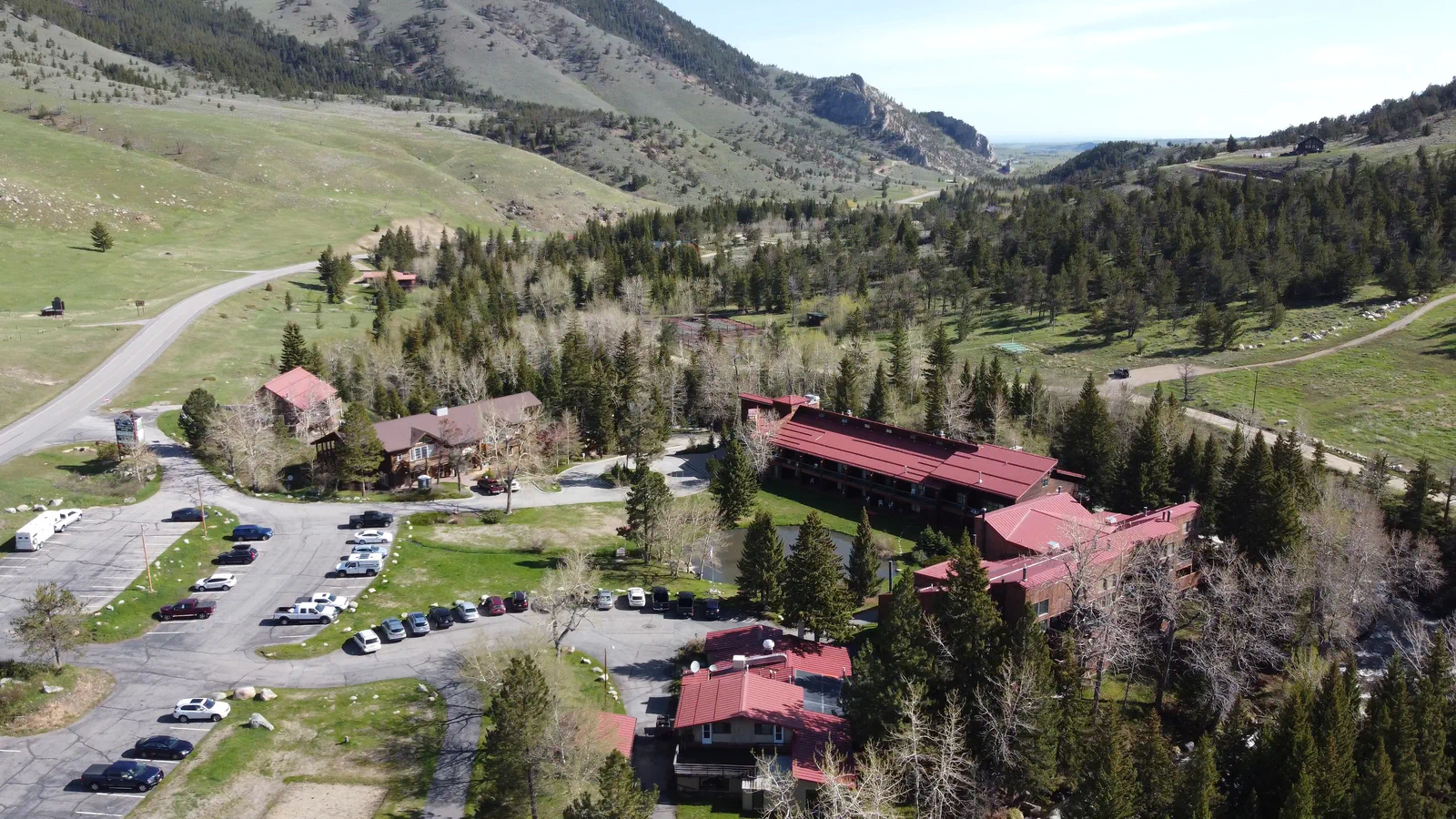 Shawna justin_01_02_09;08_result Rock Creek Resort, Red Lodge, Montana aerial drone photo