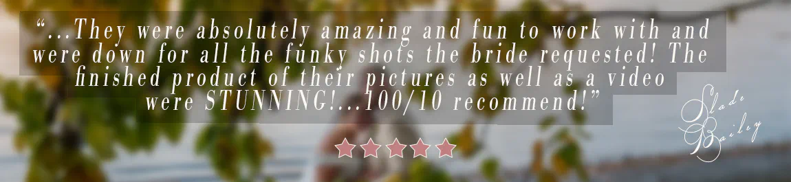 Wedding videography 5 star review for A&A Weddings in Montana