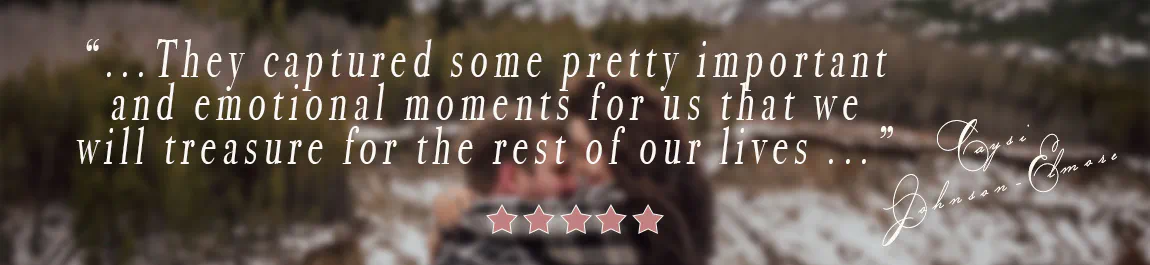 Wedding videography 5 star review for A&A Weddings in Montana