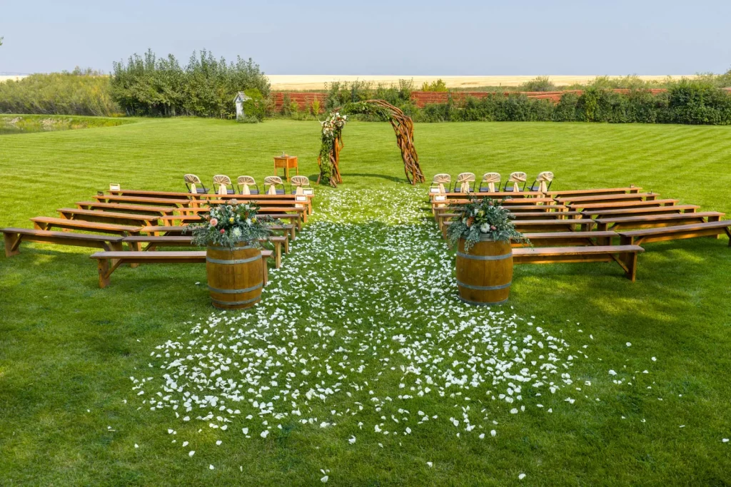 Rockin TJ Ranch ceremony setup